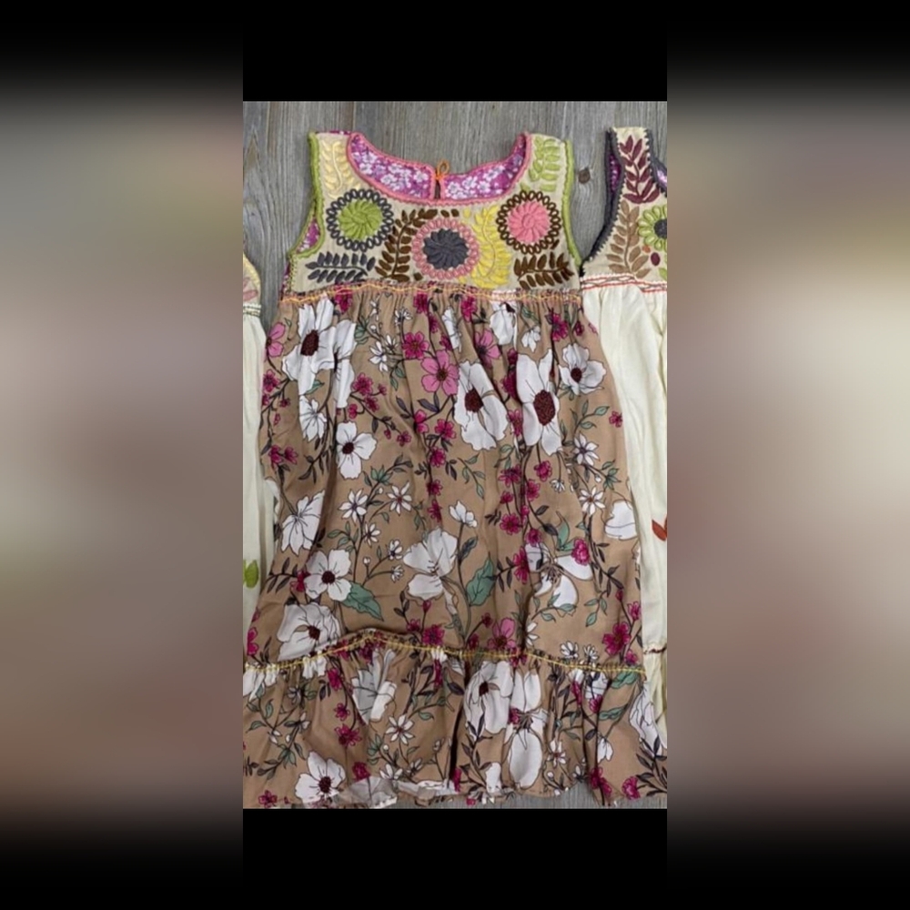 Little girls completely hand embroided and put together by hand NWOT